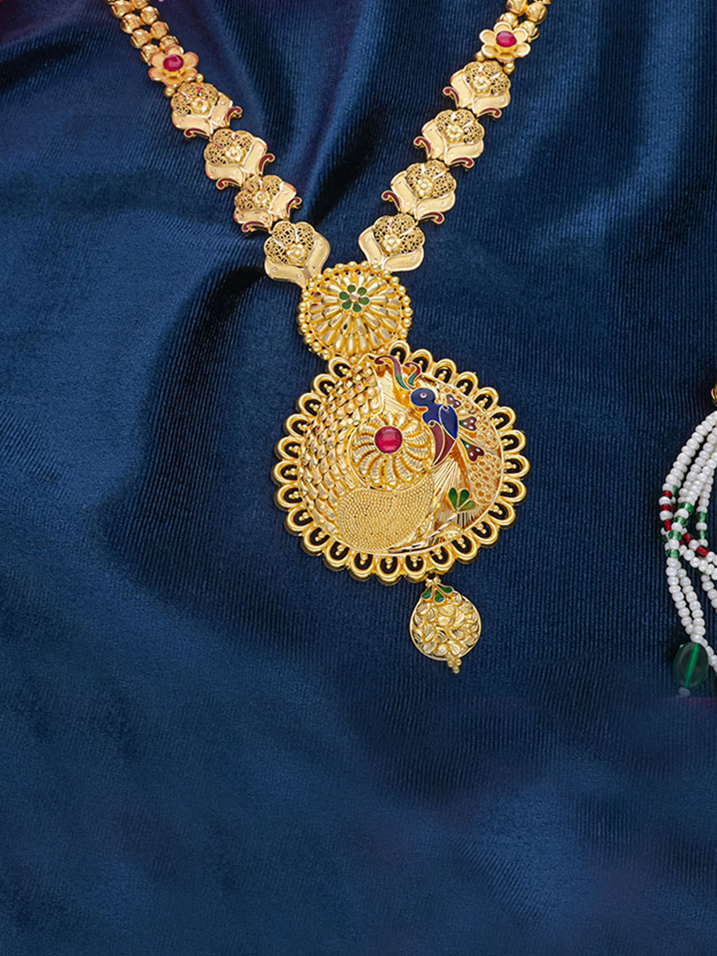 Beautiful Peacock Design Necklace - Image 2