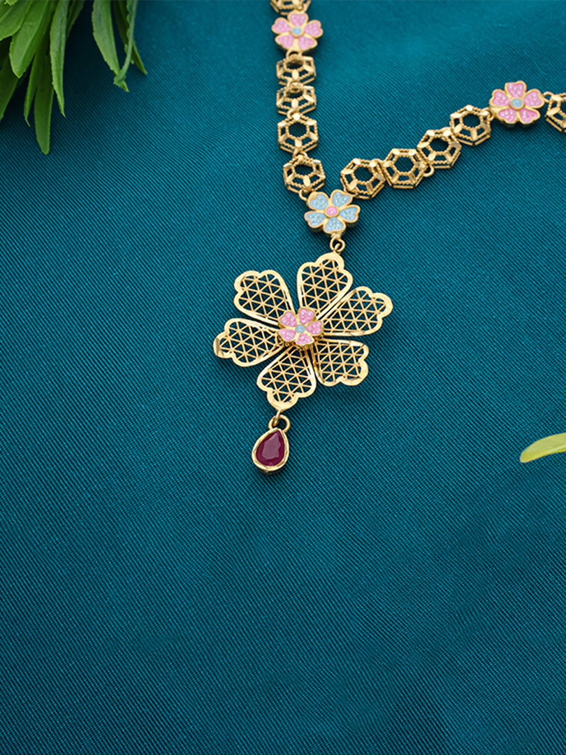 Blooming Aura Contempory Necklace - Image 2