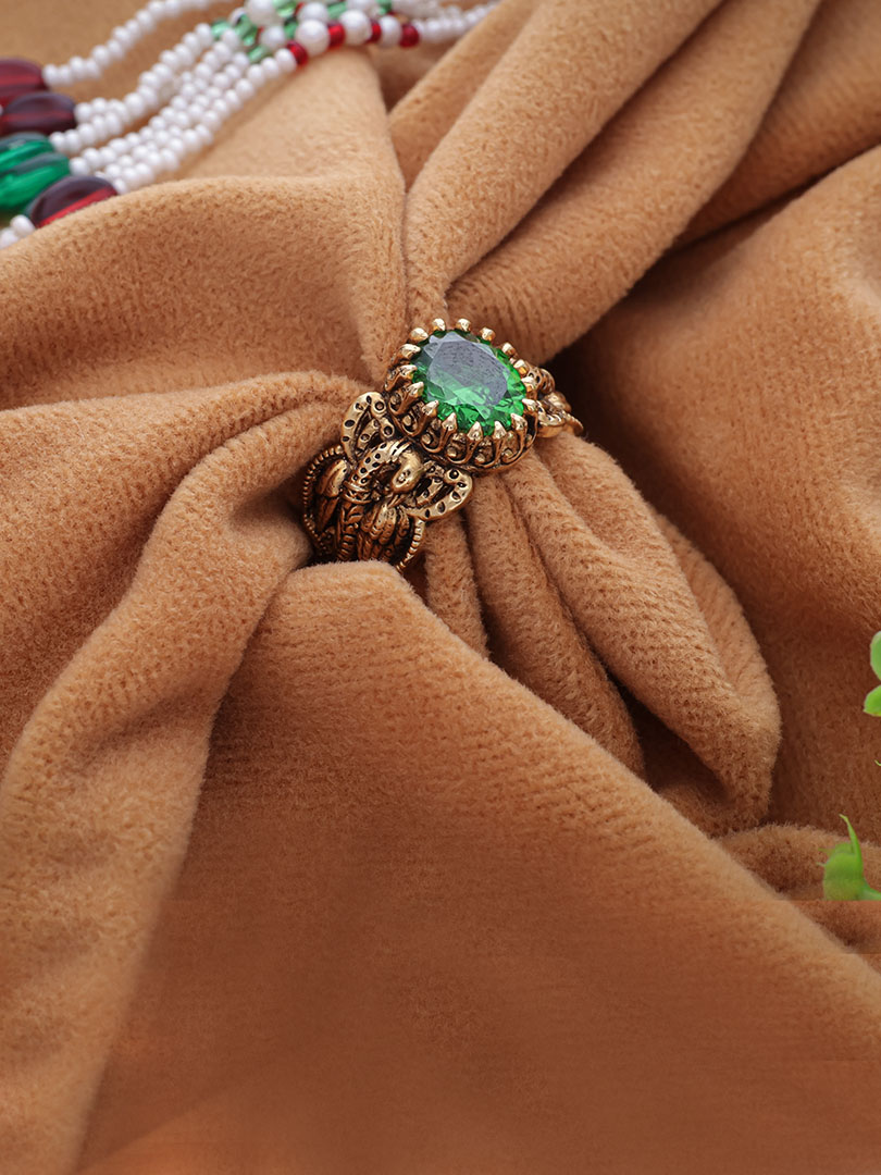 Emerald Enigma Men Ring-1060009024721AA S284 - Image 2