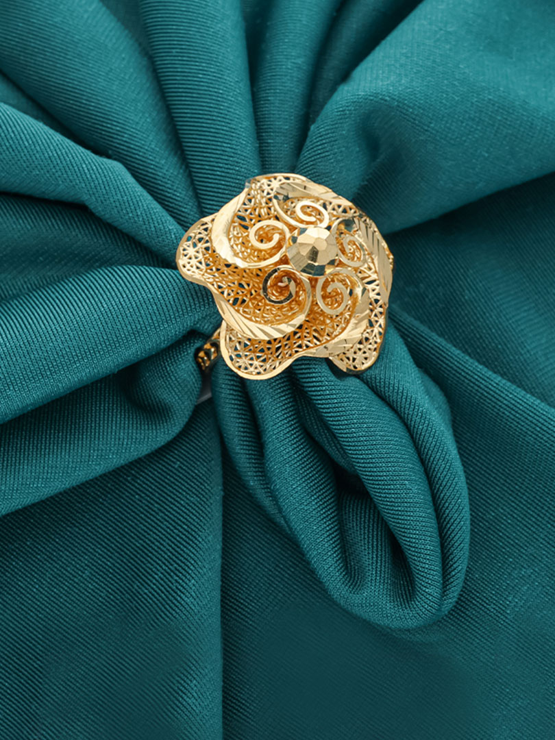 Blooming Rose Petal Elegance Ring-1060009158217AA S353 - Image 2