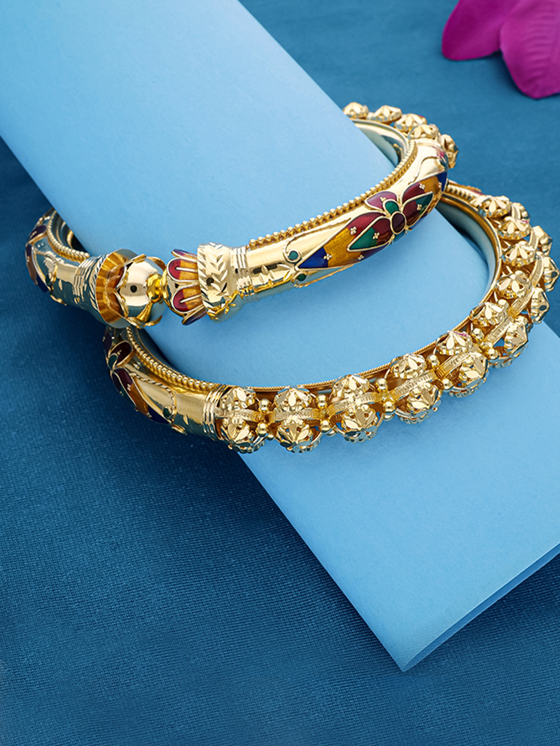 Royal Enamel Blossom Bangles-1060009567804AA S313 - Image 2