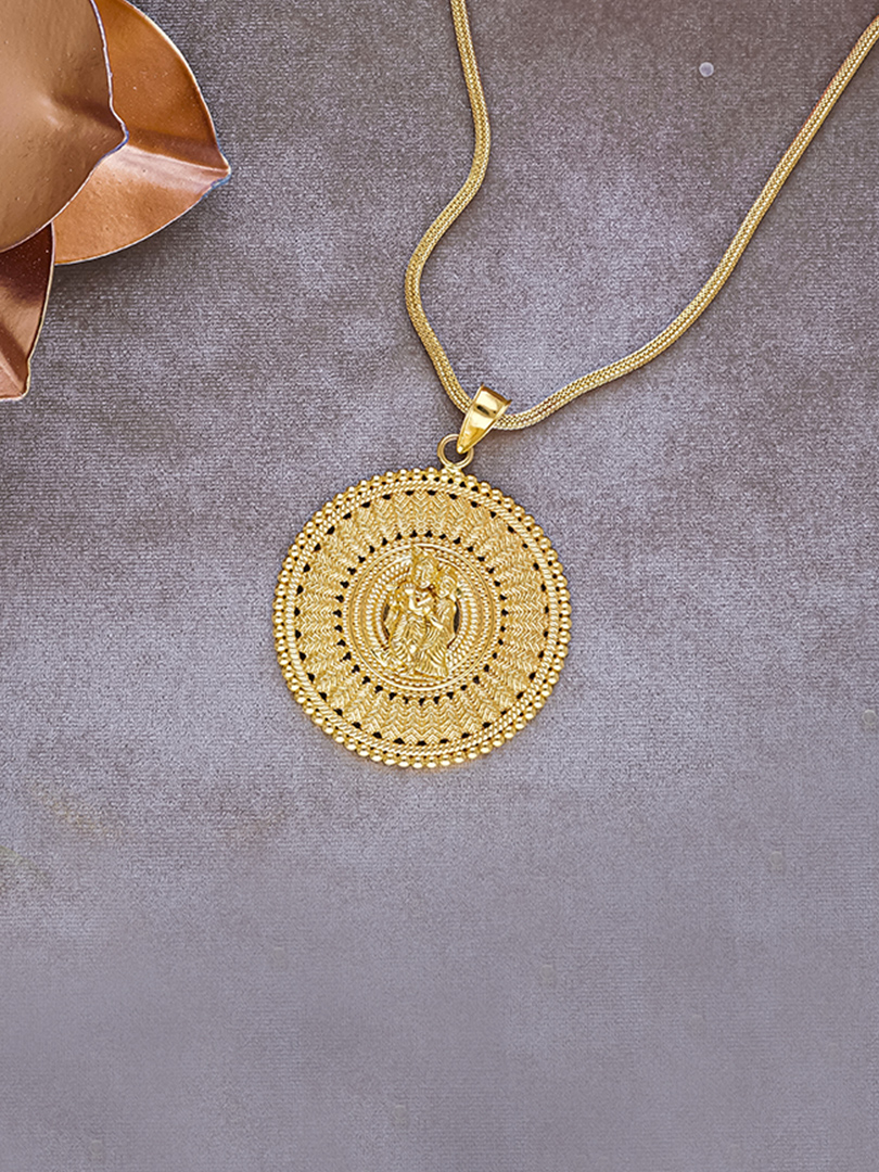 Radha Krishna Circle of Devotion Pendant - Image 2
