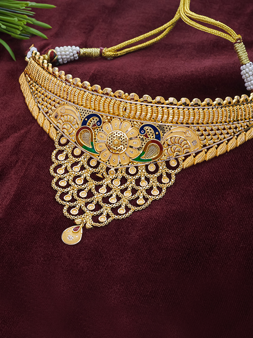 Enchanted Peacock Jewel Choker-1060009817169AA S373 - Image 2