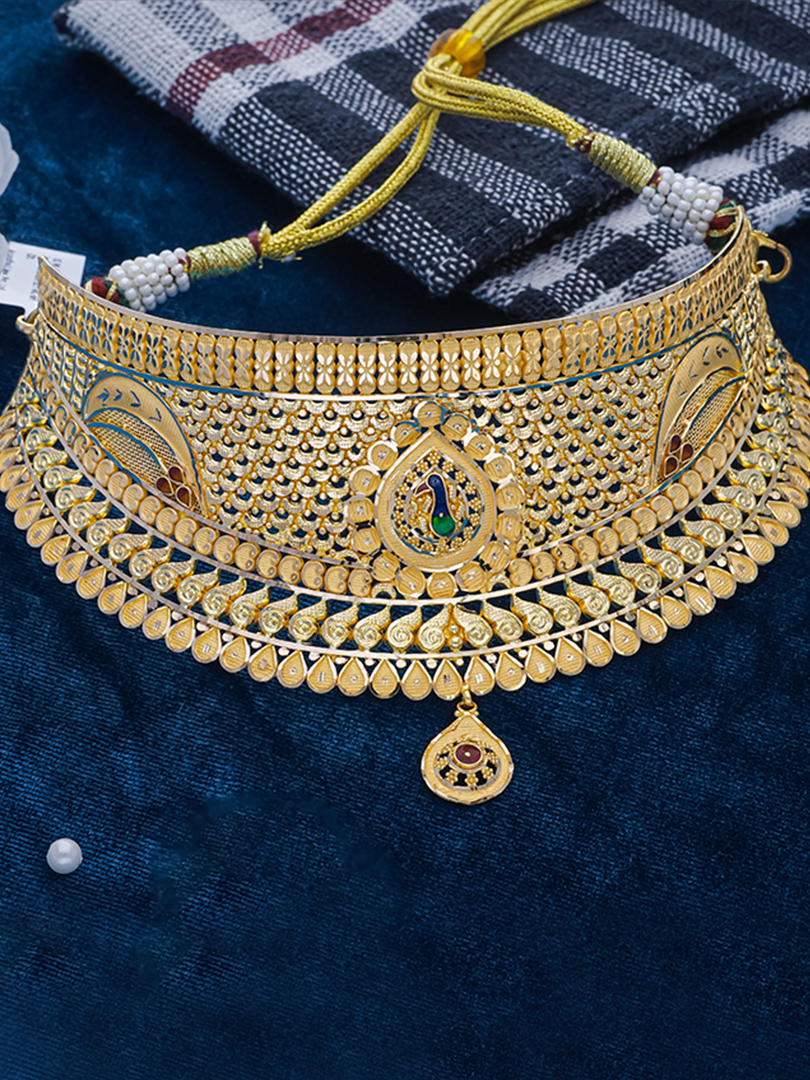 Serene Peacock Glow Choker-1060009818357AA S373 - Image 2