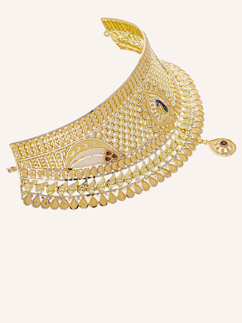 Serene Peacock Glow Choker-1060009818357AA S373 - Image 3