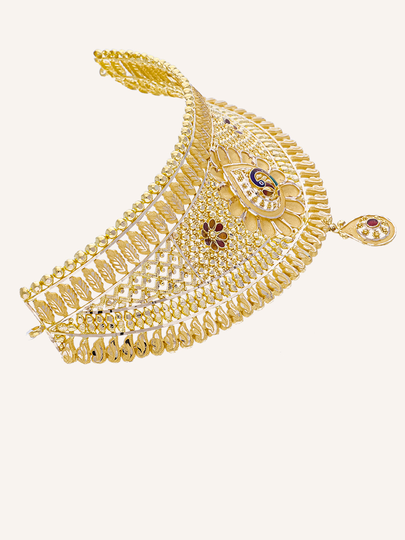 Opulent Peacock Charm Choker-1060009818401AA S373 - Image 3