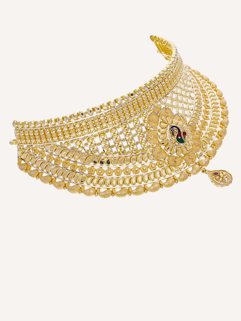 Iridescent Peacock Beauty Choker-1060009818449AA S373 - Image 2