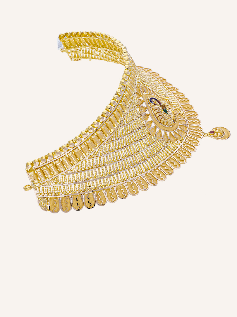 Peacock Elegance Choker-1060009818463AA S373 - Image 3