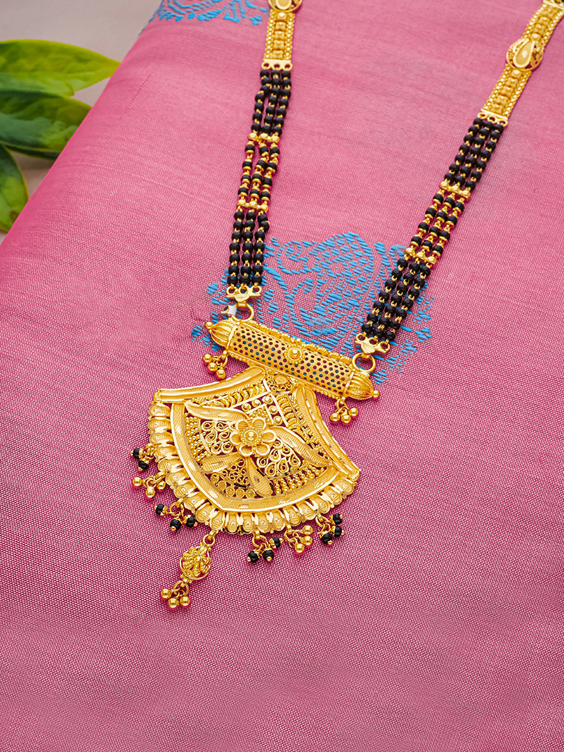 Vaishnavi Aura Semi Long Gold Mangalsutra-1060009893941AAS27 - Image 2