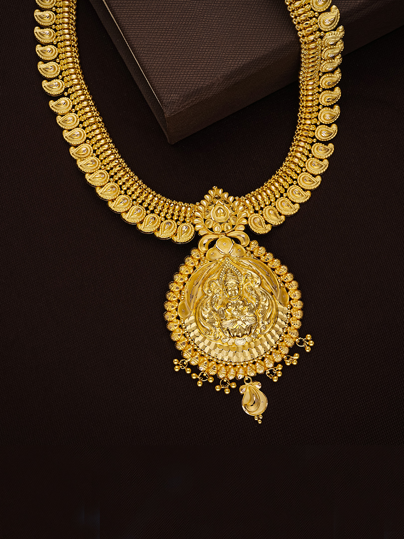 Lakshmi Shreemantika Long Gold Necklace-1060010724357AA S414 - Image 2