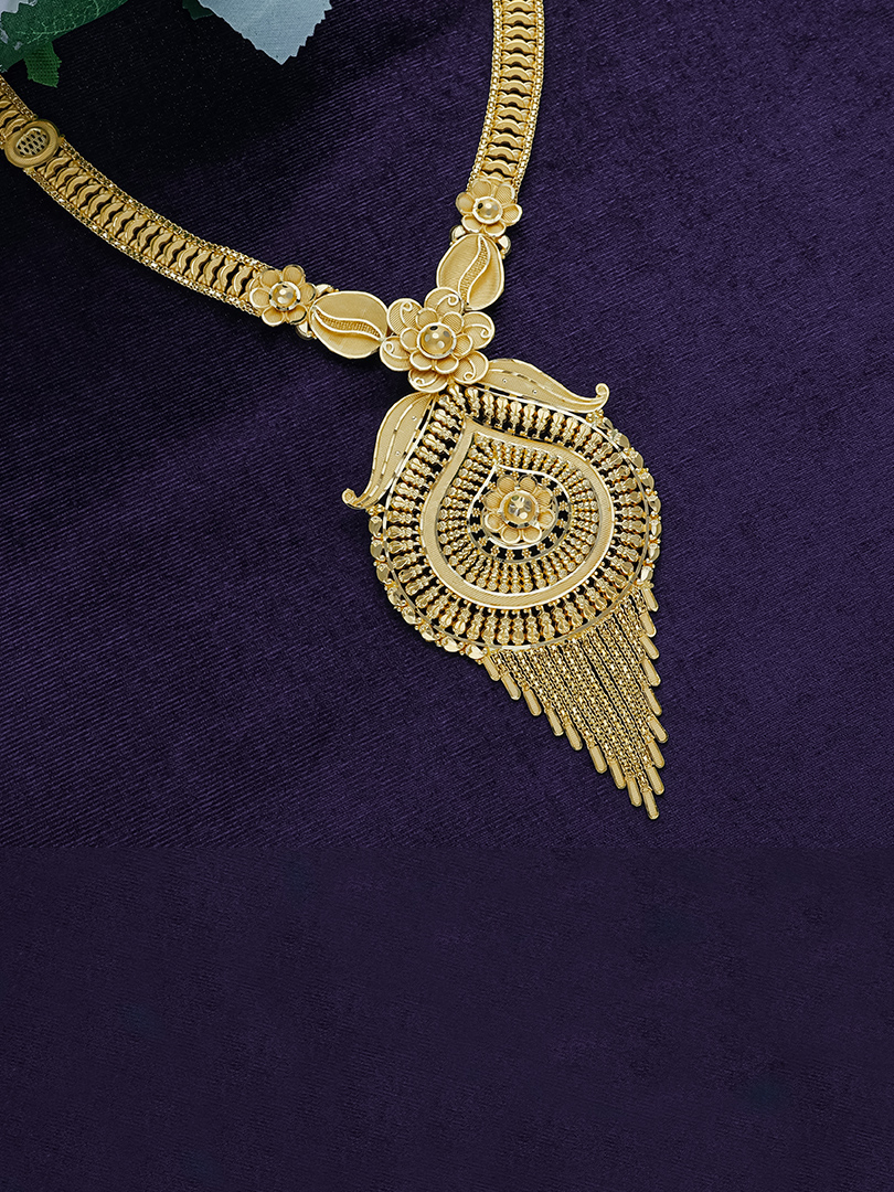 Luxe Cascades Long Gold Necklace-1060010740678AA S381 - Image 2