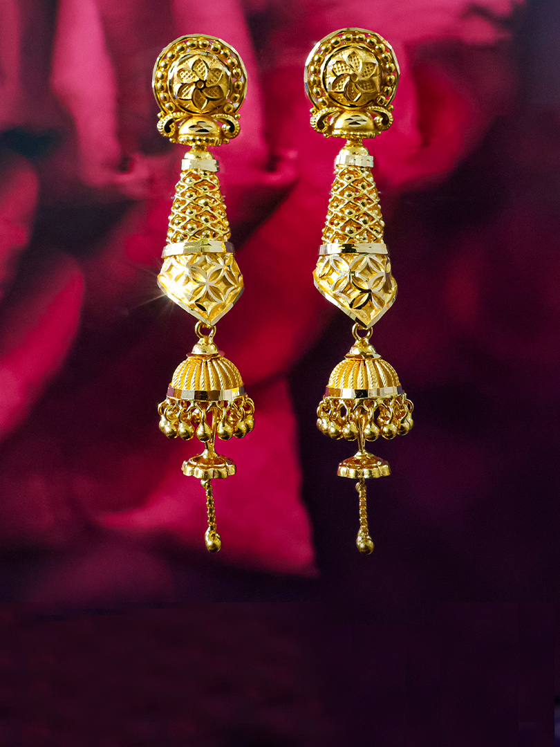 Svarnarekha Gold Jhumki-1060010850261AA S30 - Image 2