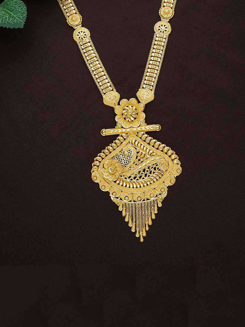 Unequaled Elegance Long Gold Necklace-1060010868594AA S401 - Image 2
