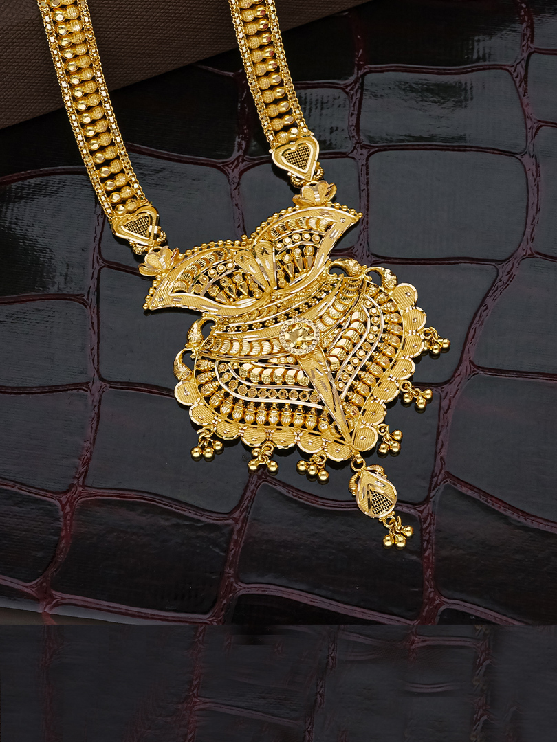 Ornate Glory Long Gold Necklace-1060010895903AA S381 - Image 2