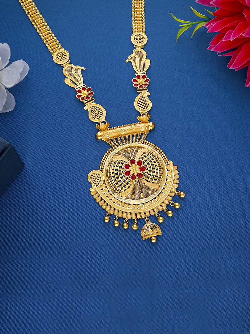 Celestial Halo Long Gold Necklace-1060011001716AA S101 - Image 2