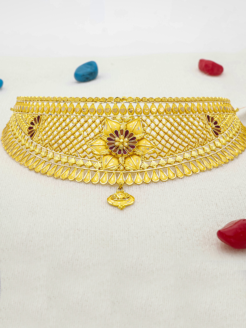 Floral Forum Choker-1060011014402AA S373 - Image 2