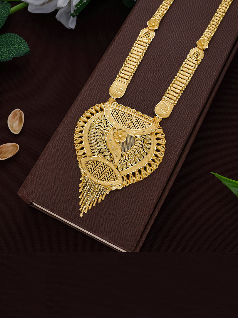 Divyanjali Long Gold Necklace-1060010986977AA S30 - Image 2