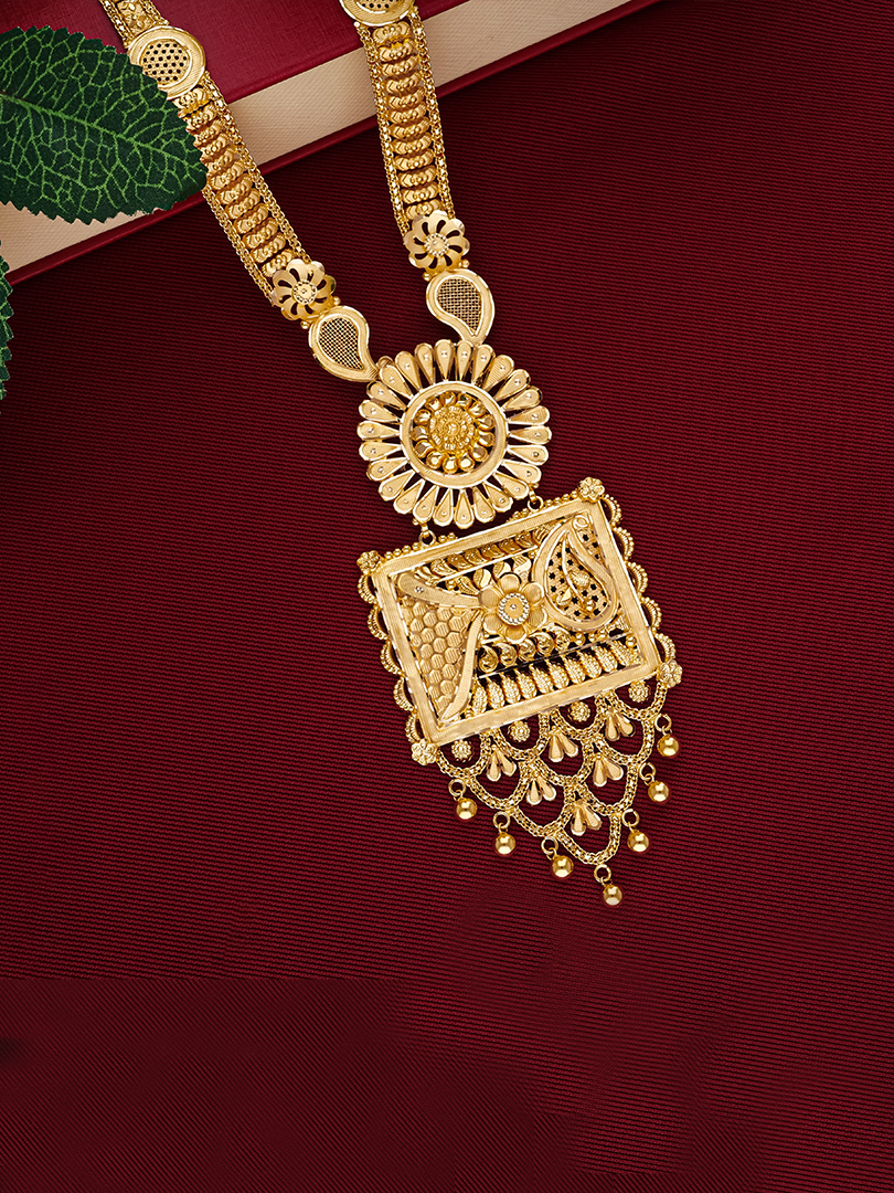Anantika Long Gold Necklace-1060010986960AA S30 - Image 2