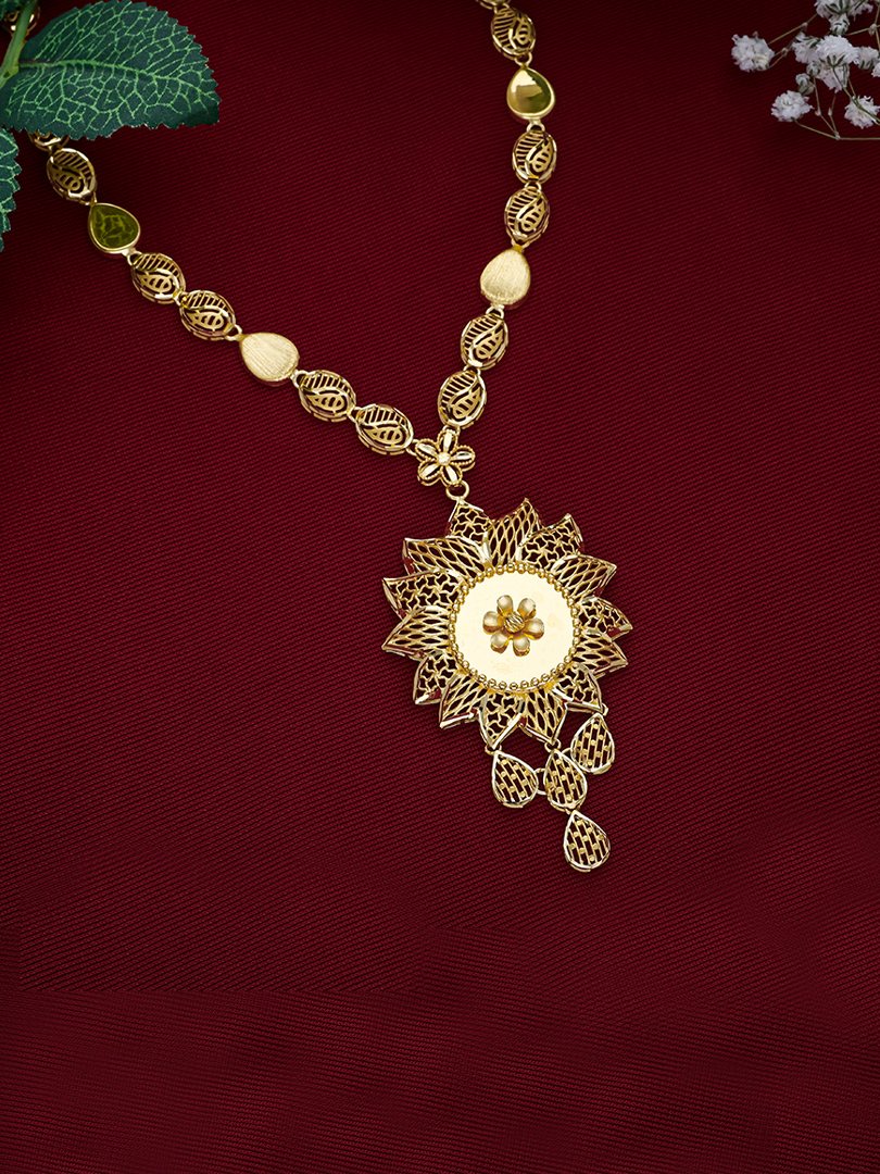 Turkish Mystique Long Gold Necklace-1060011066678AA S364 - Image 2
