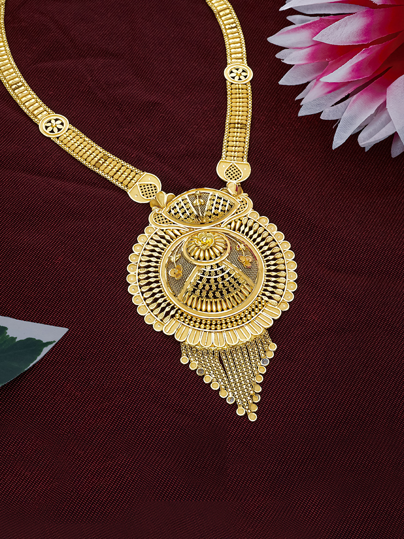 Surya Kusum Traditional Long Gold Necklace-1060011070798AA S401 - Image 2