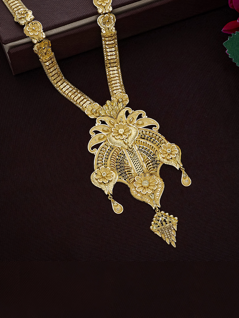 Mayura Kusum Traditional Long Gold Necklace-1060011070774AA S401 - Image 2