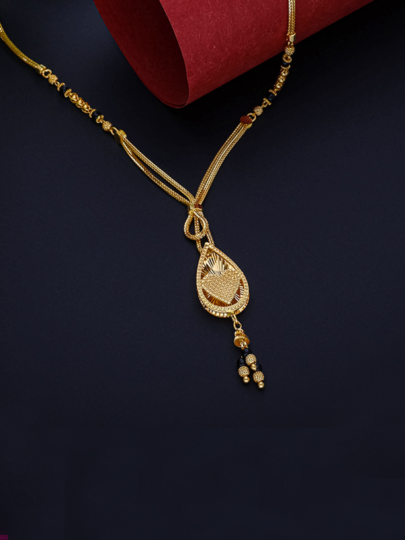 Zyrah Semi Long Gold Mangalsutra-1060011327106AAS297 - Image 2