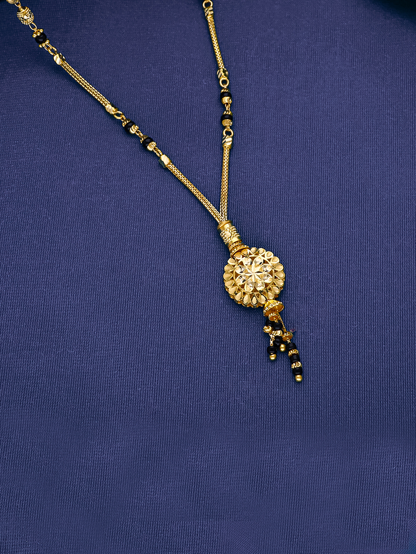 Vanya Semi Long Gold Mangalsutra-1060011326680AAS297 - Image 2