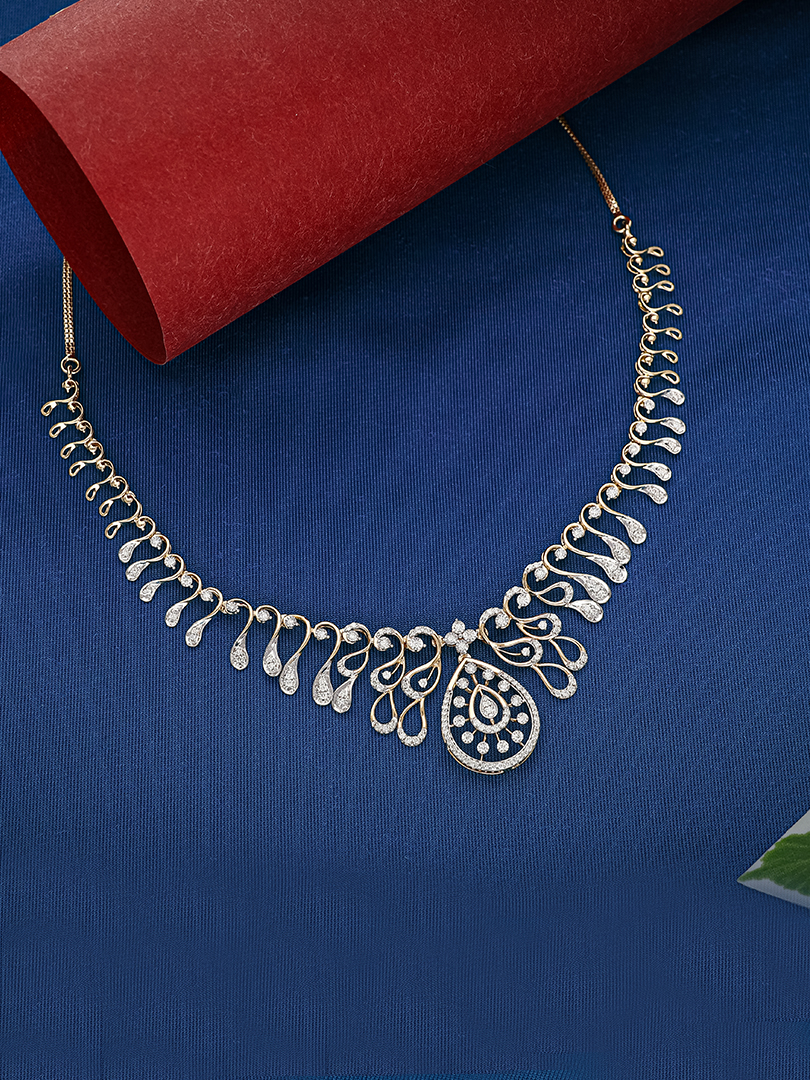 Arghya Diamond Necklace 1060011460858 - Image 2