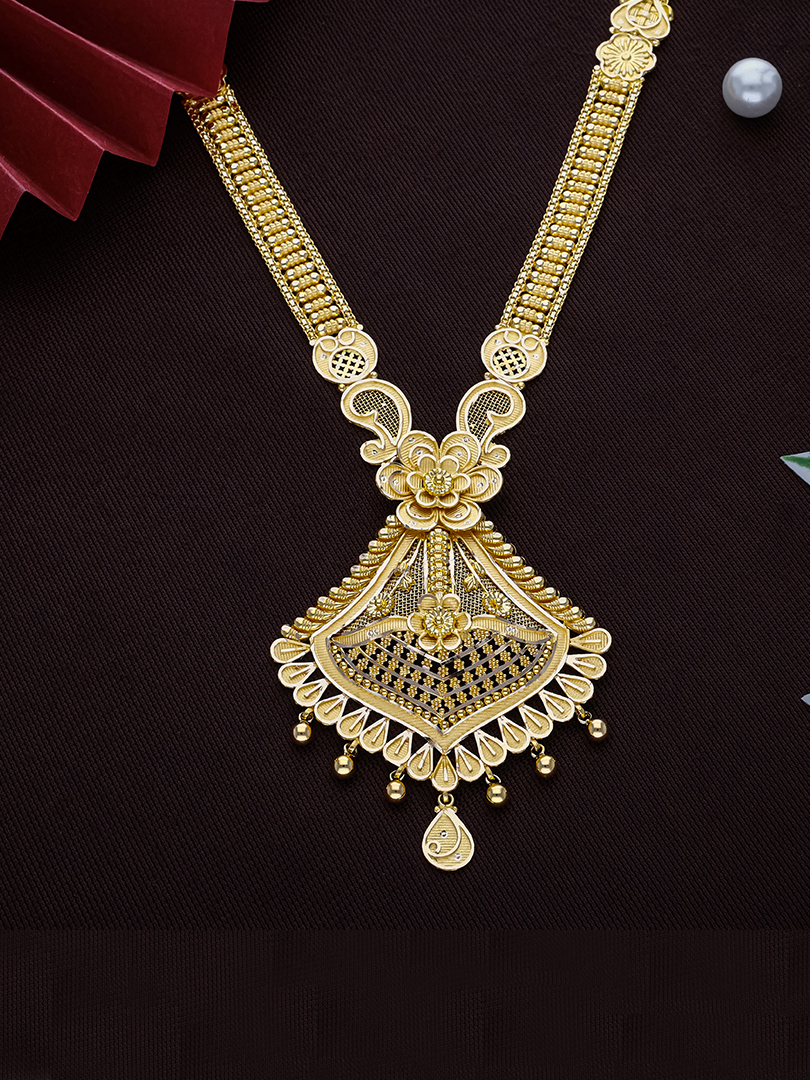 Suma Fan Motif Traditional Long Necklace-1060011359480AA S381 - Image 2