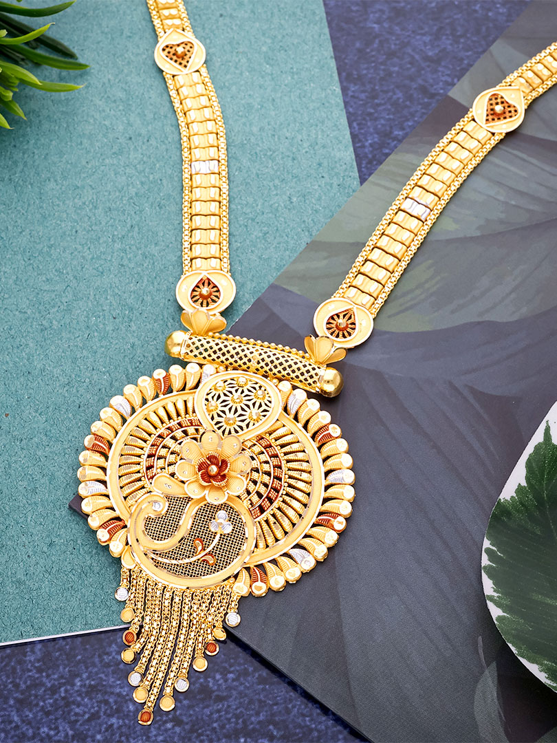 Divya Swarnamala Gold Long Necklace-NKSS2071S401 - Image 3