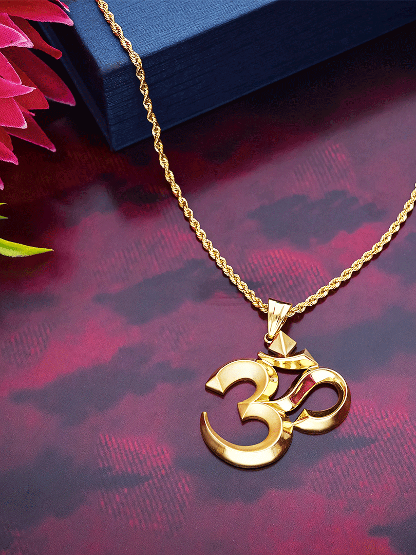 Pure Gold Om Pendant - LKT1893SU2E99 - Image 3