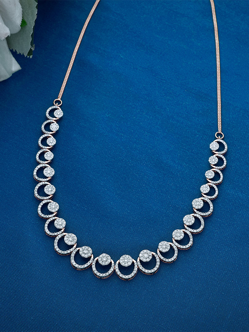 Diamond Necklace - DNLC0512S366NKL00869 C.N:37J871372505 - Image 3