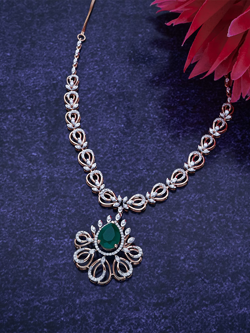 Diamond Necklace - DNLC0518 S366/NKL00893 C.N:38J993802505 - Image 2