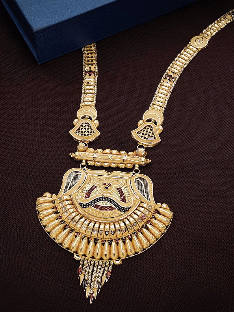 Tihar Mangala Jhalki Long Gold Necklace-NKSS2629 S263 - Image 2