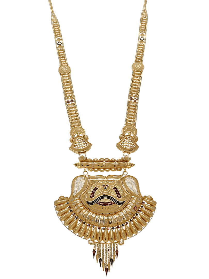 Tihar Shubha Jhalki Long Gold Necklace-NKSS2632 S263 - Image 3