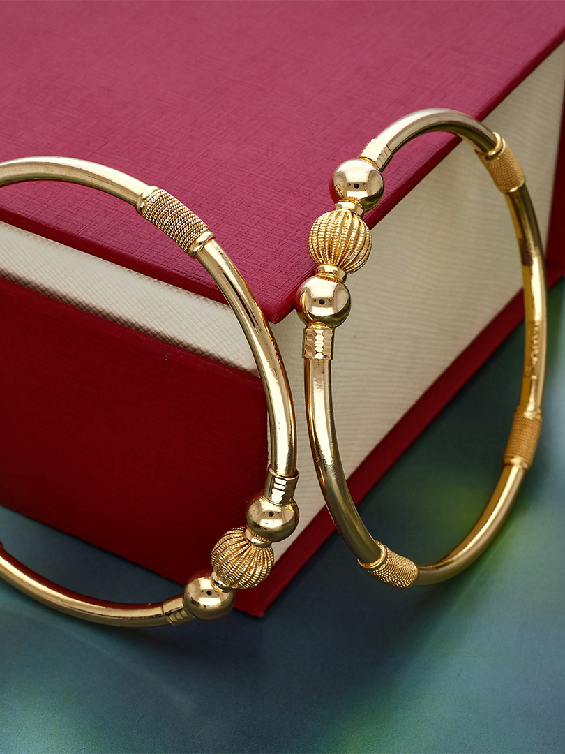 Gold Bala Bangles- BALA0807 S322 - Image 2