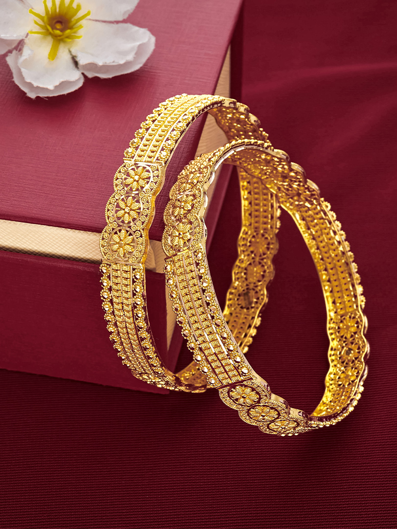 Kanaka Phool Bridal Bangles-BNG21548 - Image 2