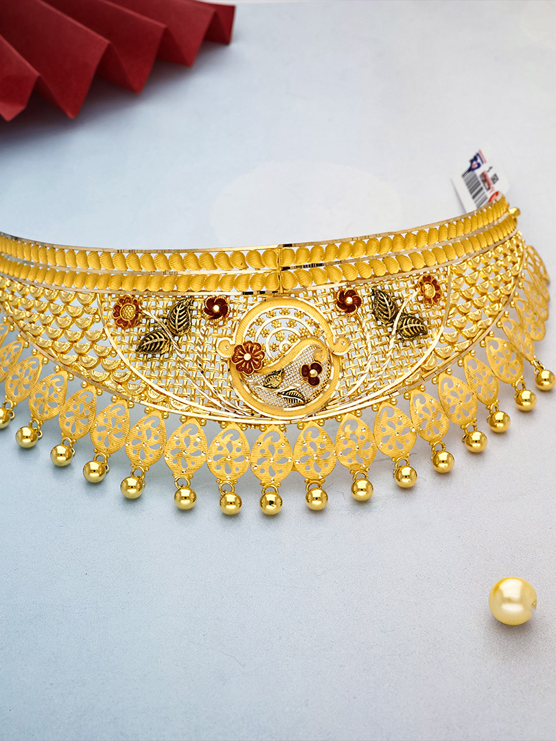 Kanaka Valli Heritage Gold Choker-NCCS0588 S263 - Image 2