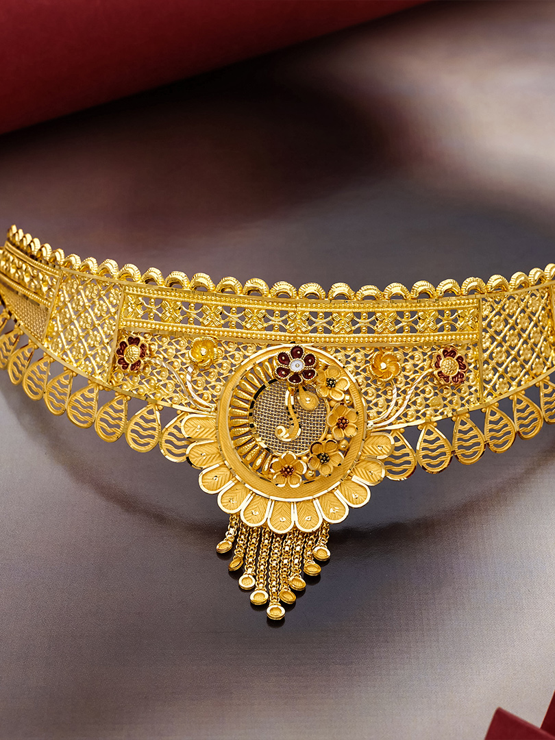 Traditional Gold Choker Necklace for Women- NCCS0601 S263 - Image 2