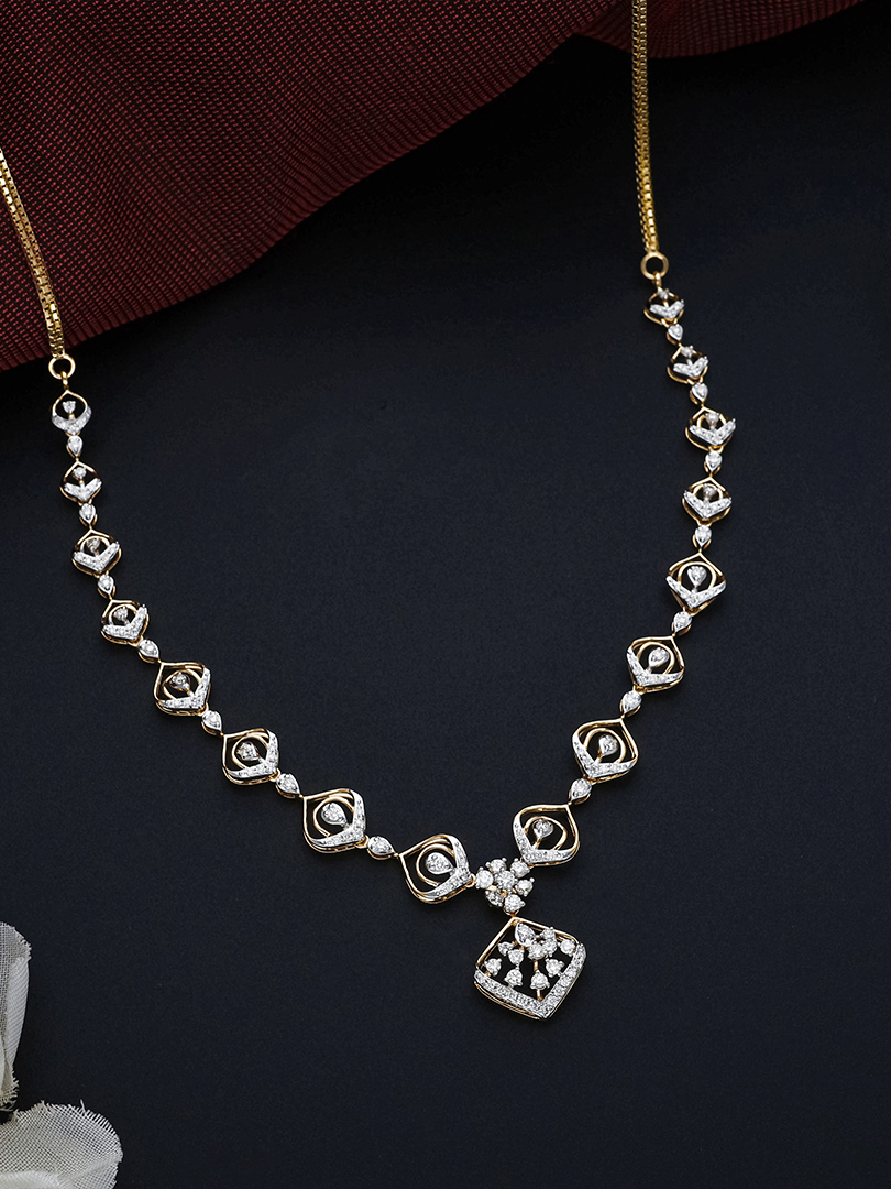 Diamond Necklace - DNLC0646 S215 NKS13340 - 1CDDG C.N:65J137902509 - Image 2
